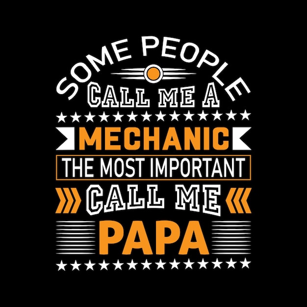 Monteur papa t-shirt ontwerp