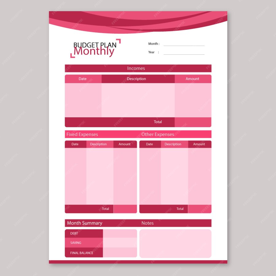 premium-vector-monthly-budget-planner-template