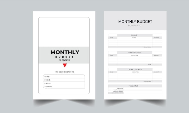 Monthly Budget Planner Template