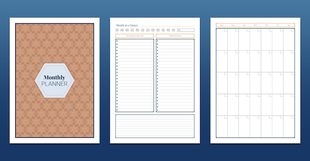 Monthly Planner Printable Template