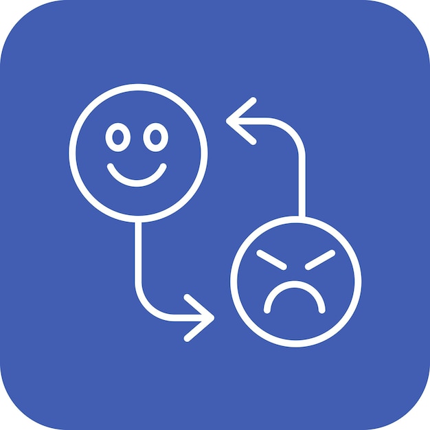 Mood Swing icon vector afbeelding Kan worden gebruikt voor Emotionele Intelligentie