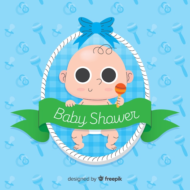 Mooi baby shower ontwerp