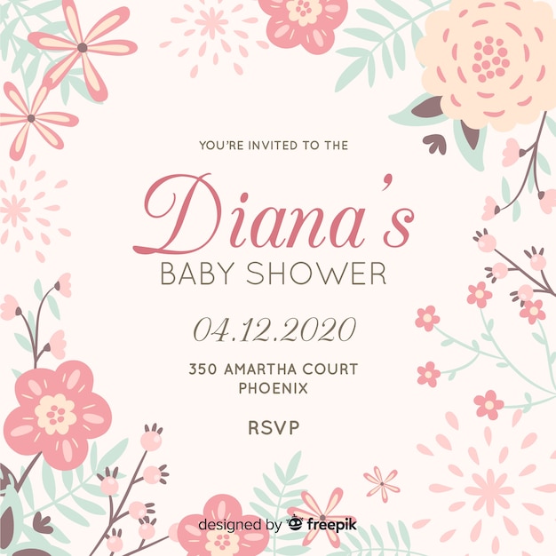 Vector mooi baby shower ontwerp