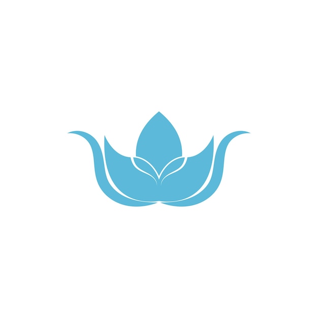 Mooi bloem lotus logo en vector sjabloon