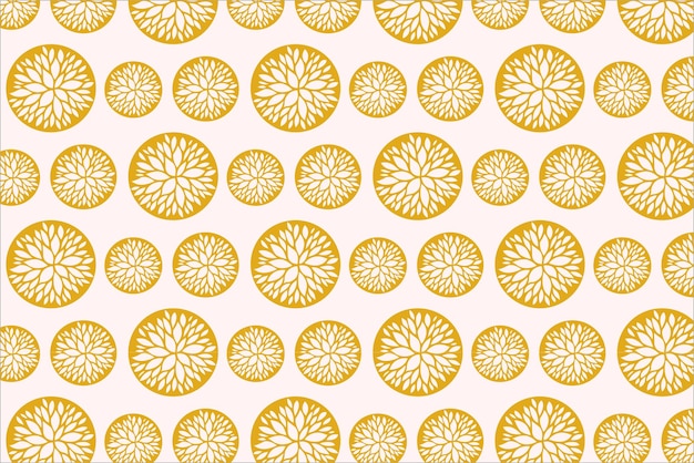 Mooi geel bloemen naadloos patroon
