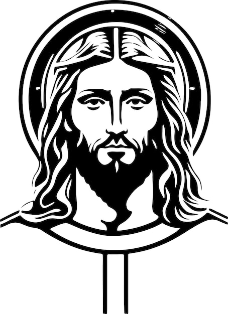 Vector mooi jezus christus-symbool in vectorvorm