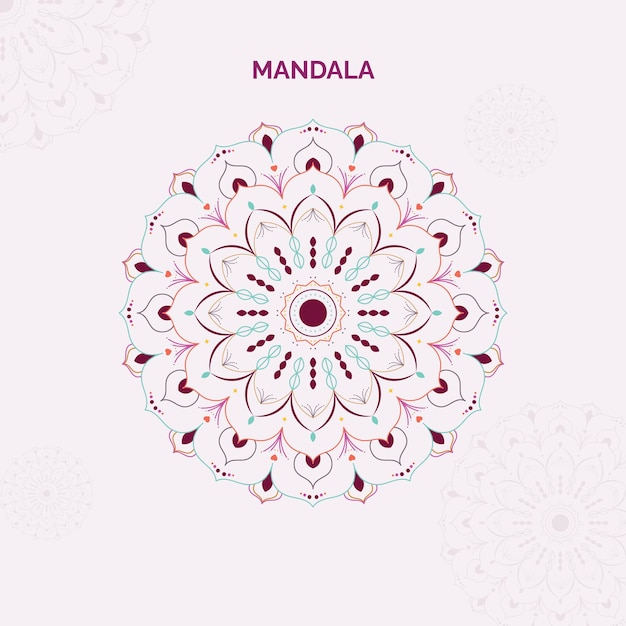 Vector mooi mandala vectorontwerp