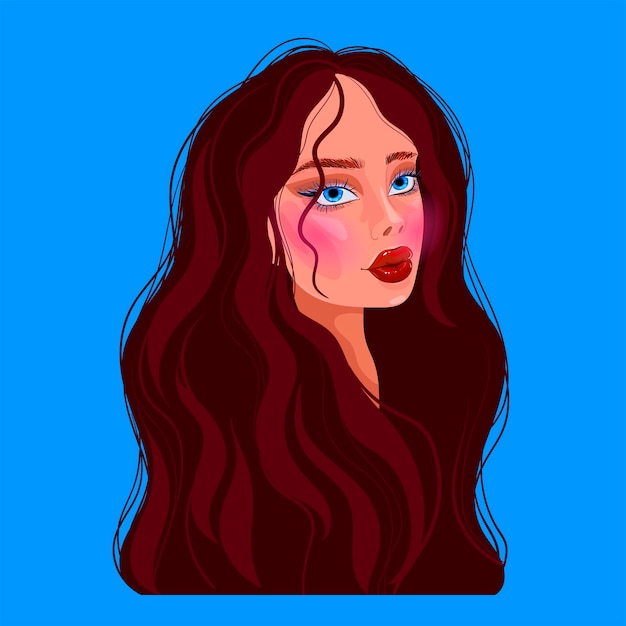 mooi meisje mode illustratie