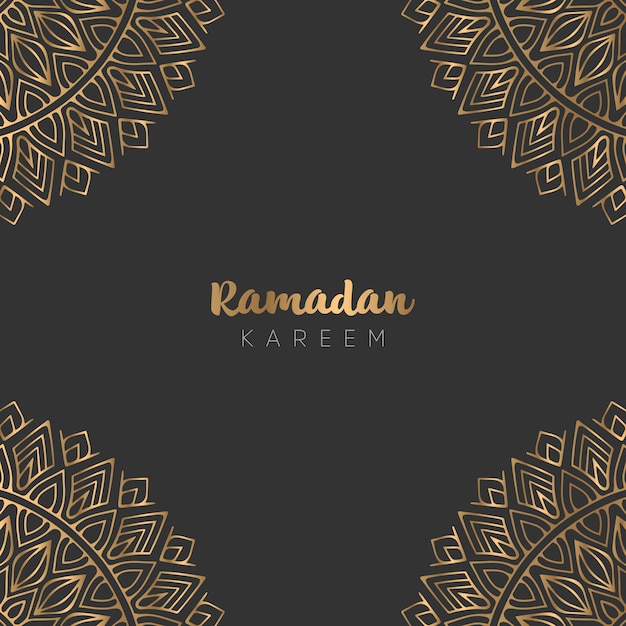 Mooi ramadan kareem wenskaart ontwerp