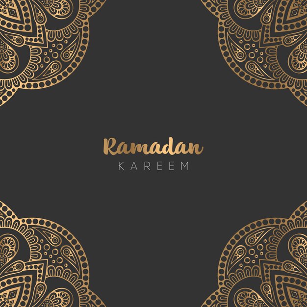 Mooi ramadan kareem wenskaart ontwerp