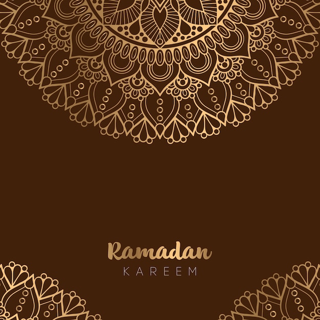 Mooi ramadan kareem wenskaart ontwerp