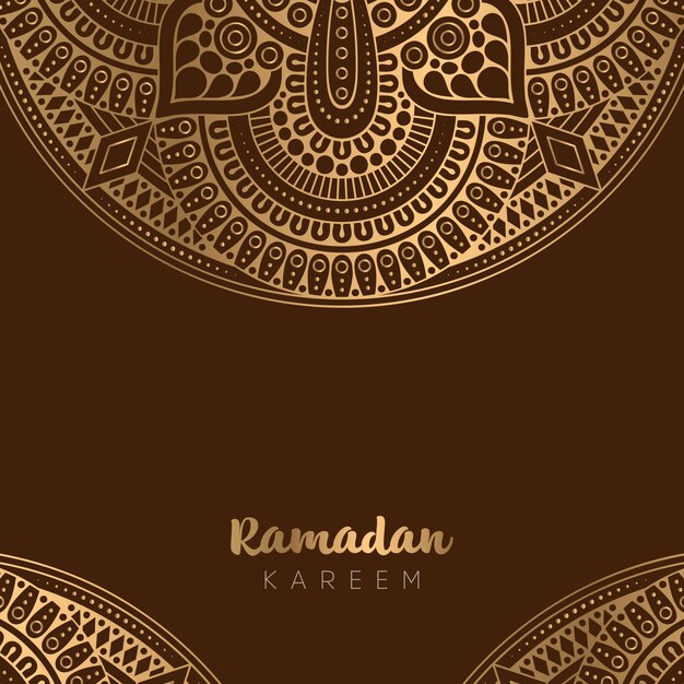 Mooi ramadan kareem wenskaart ontwerp