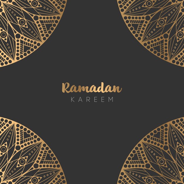 Mooi ramadan kareem wenskaart ontwerp