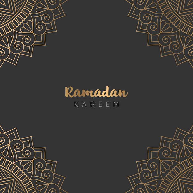 Mooi ramadan kareem wenskaart ontwerp