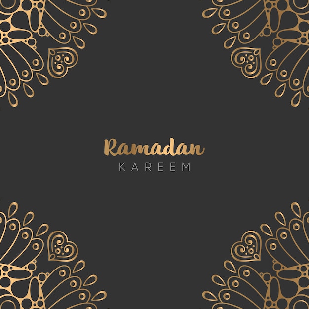 Mooi ramadan kareem wenskaart ontwerp
