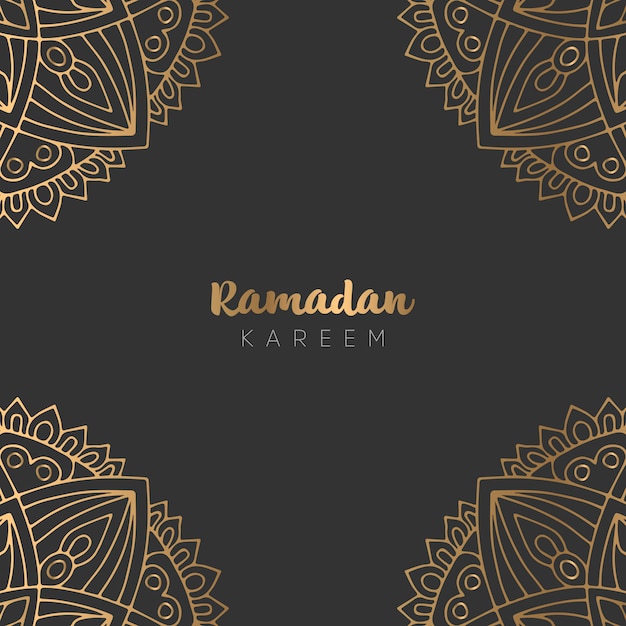 Mooi ramadan kareem wenskaart ontwerp