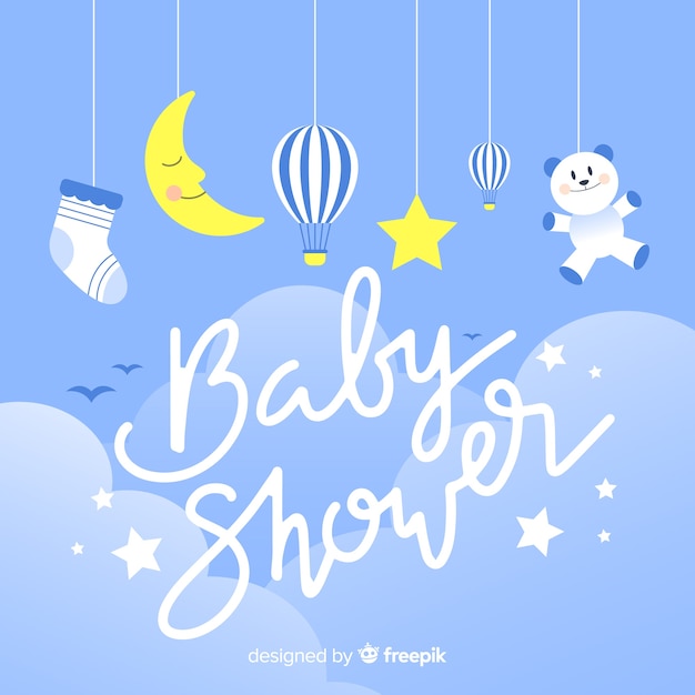 Mooie baby shower achtergrond