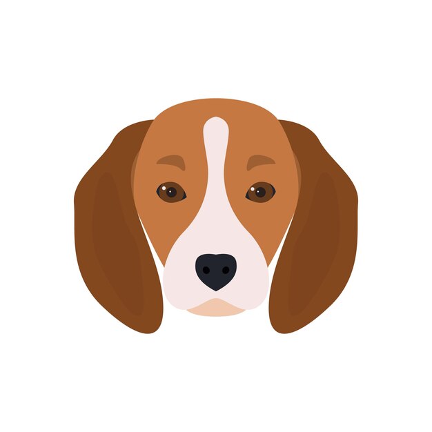 Vector mooie bebaarde hond beagle