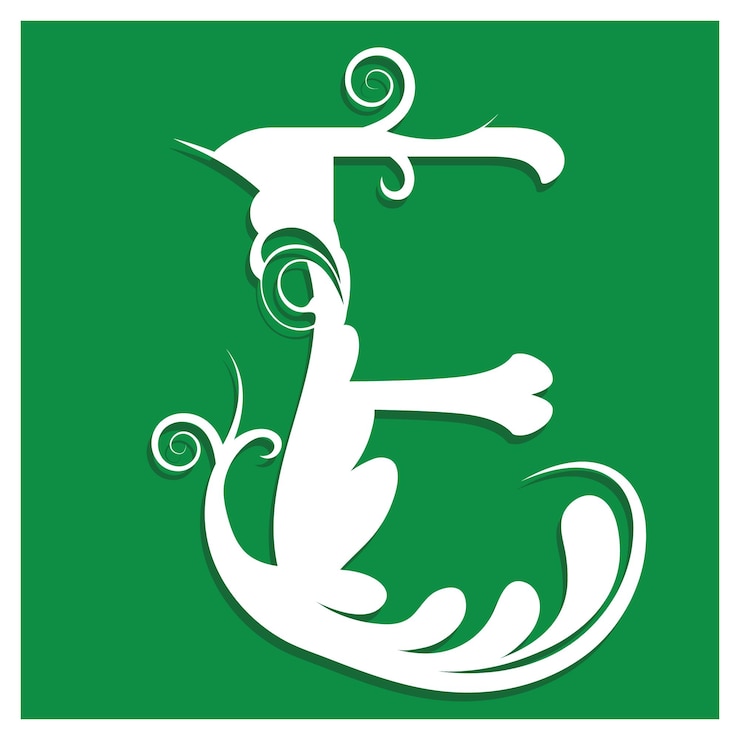 Vector mooie bloemen alfabet hoofdletters.