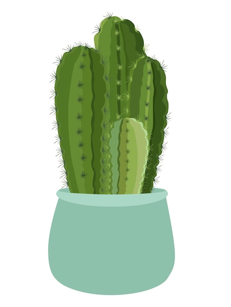 Mooie cactusboom planten vector illustratie ontwerpelement