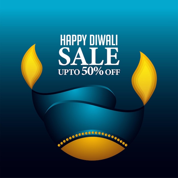 Mooie diya voor diwali festival van india en festival van licht