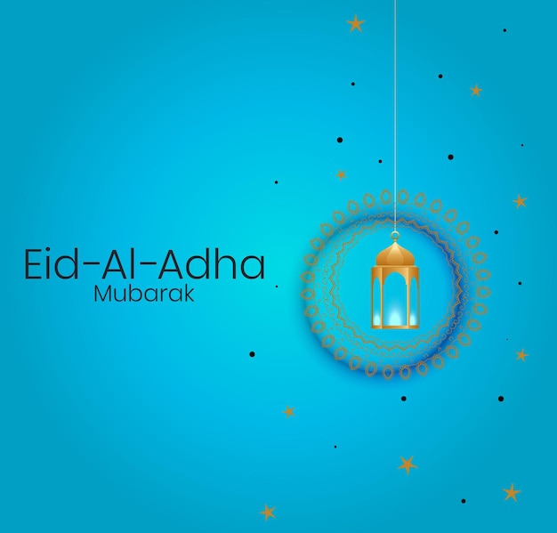 Mooie eid al adha mubarak traditionele islamitische bakrid achtergrond vector