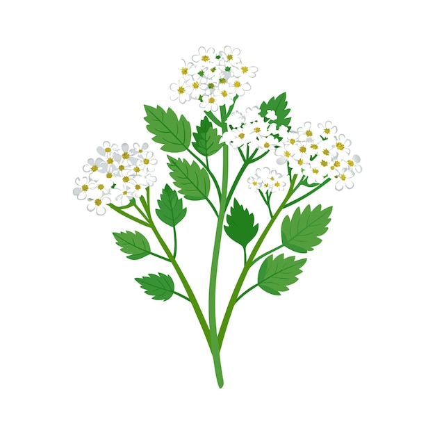 Mooie Flower platte stijl vector illustratie