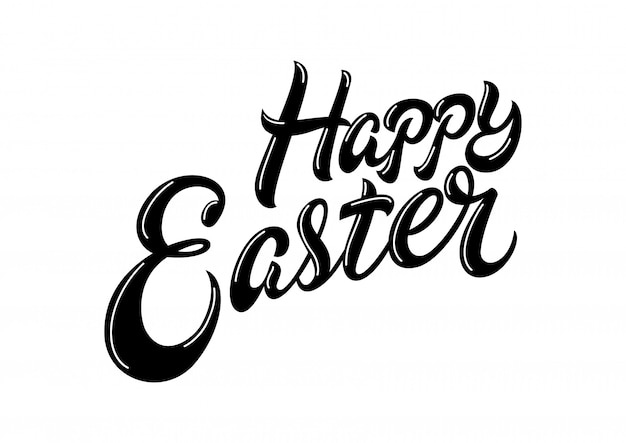 Mooie Happy Easter belettering