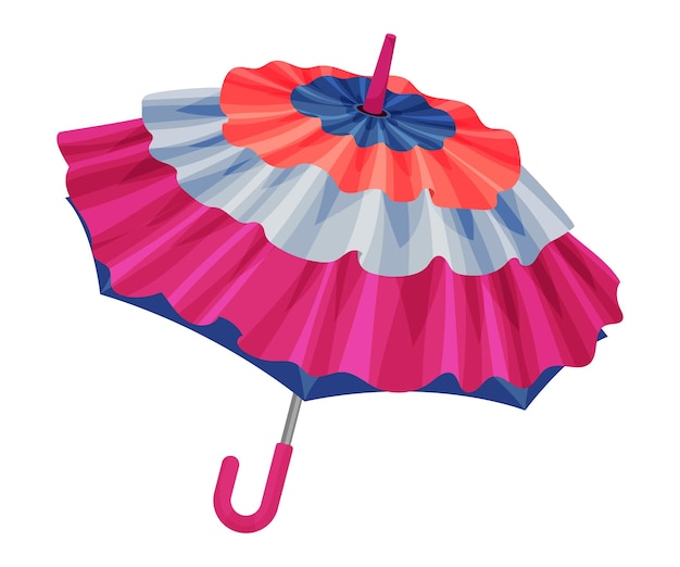 Vector mooie heldere veelkleurige paraplu geopend vector illustratie