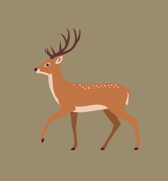 mooie herten illustratie
