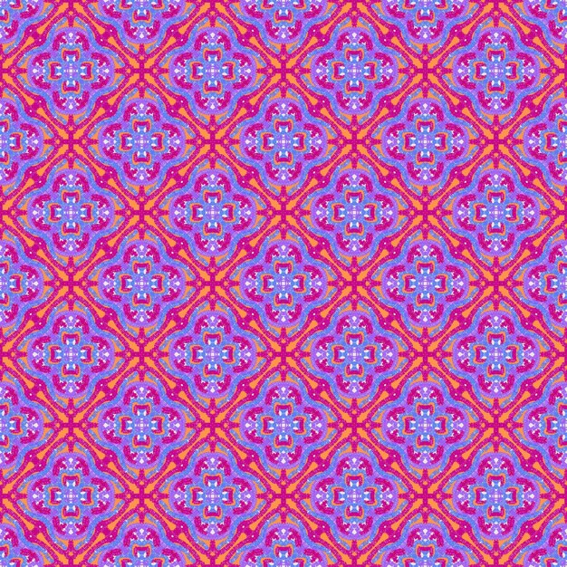 Mooie kleurrijke violet en roze lijn bloemen abstracte naadloze mandala patroon achtergrond