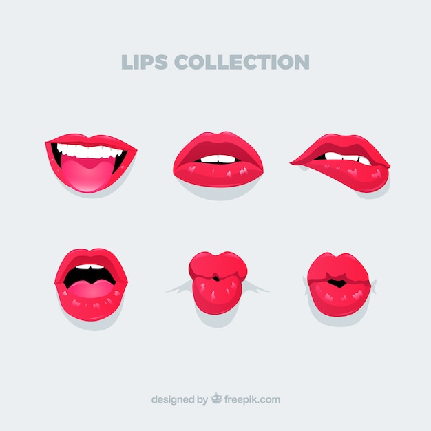 Mooie lippen gezet