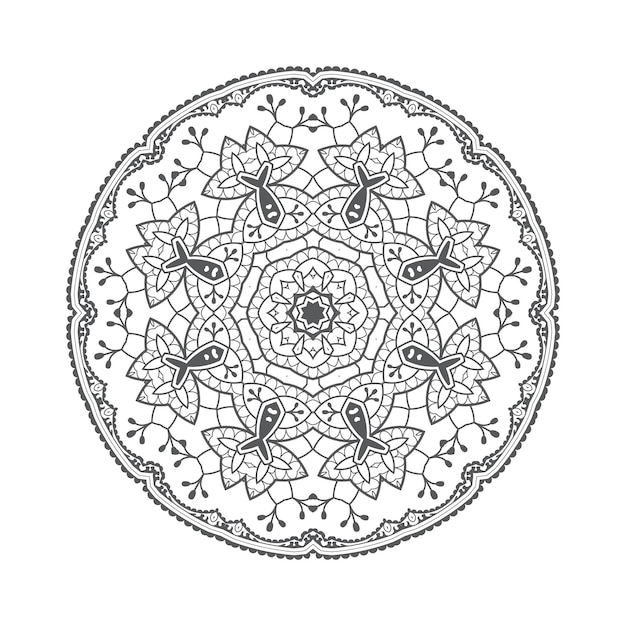 mooie mandala-vector voor ontwerp