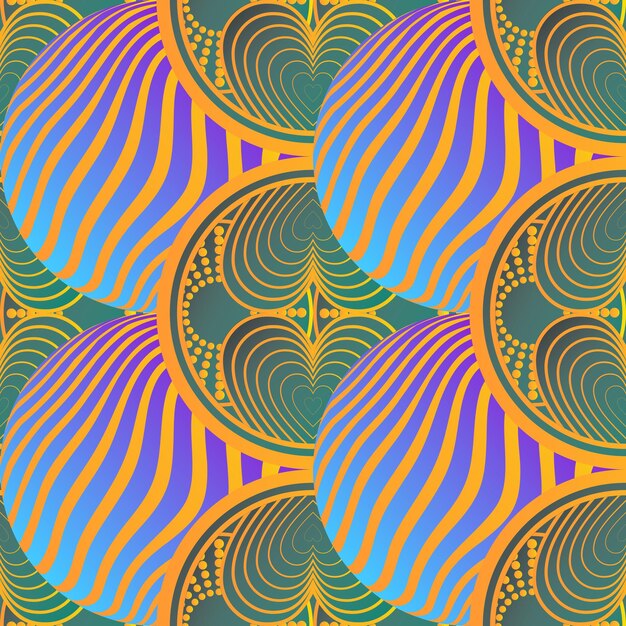 Mooie naadloze getextureerde abstracte achtergrond in blauwgroene roze en geelgouden kleuren
