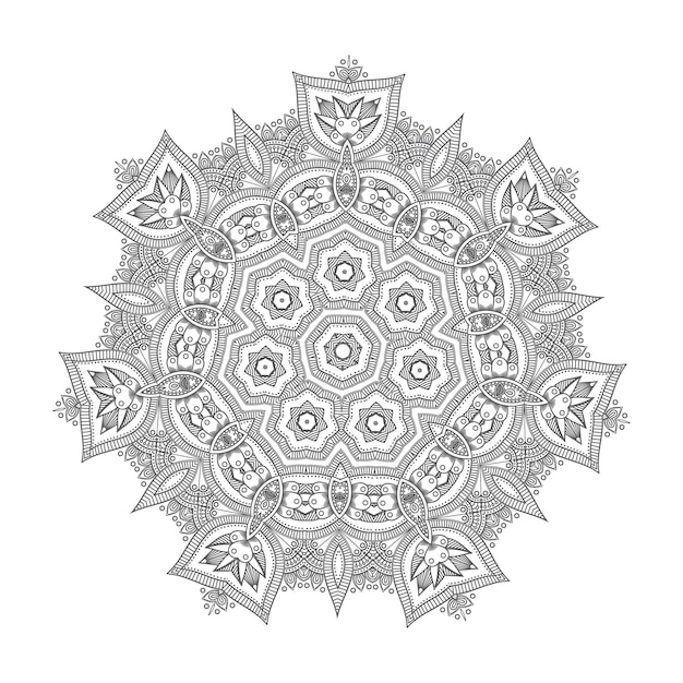 Mooie ornament mandala vector voor ontwerp