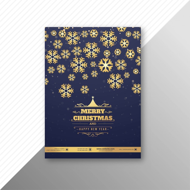 Mooie partij trouwen kerst brochure sjabloon