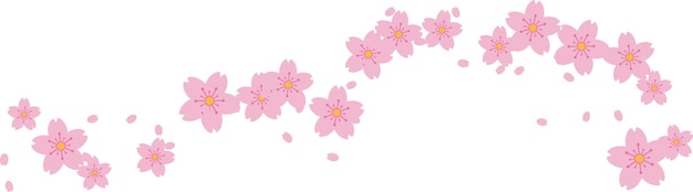 Mooie roze Sakura Cherry Blossom-illustratie