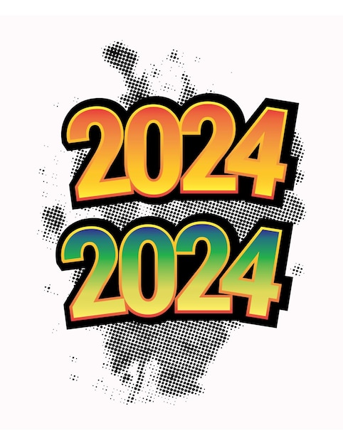 mooie tekst 2024 nieuwjaar festival wenskaartsjabloon