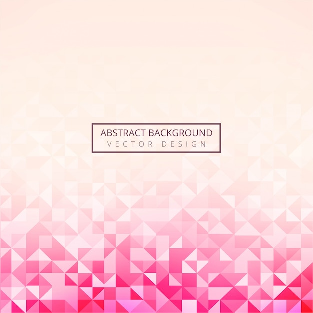 Mooie veelhoek geometrische roze achtergrond vector
