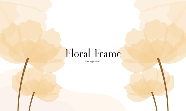 Mooie vintage bloemen frame achtergrond