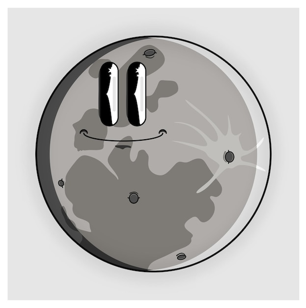 Vector moon animated vector