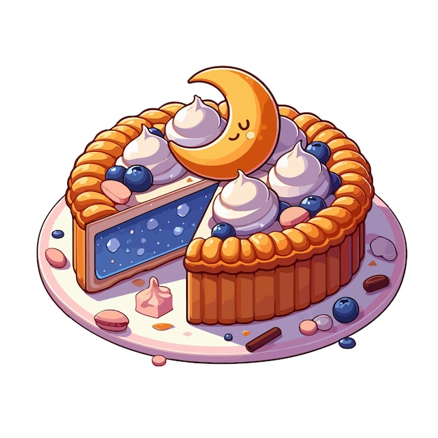 moon cake ai generated image