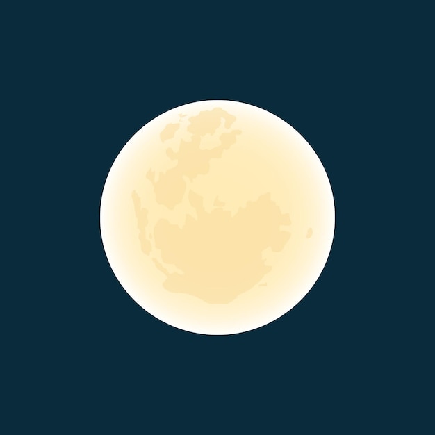 The moon on a dark background. Vector illustration