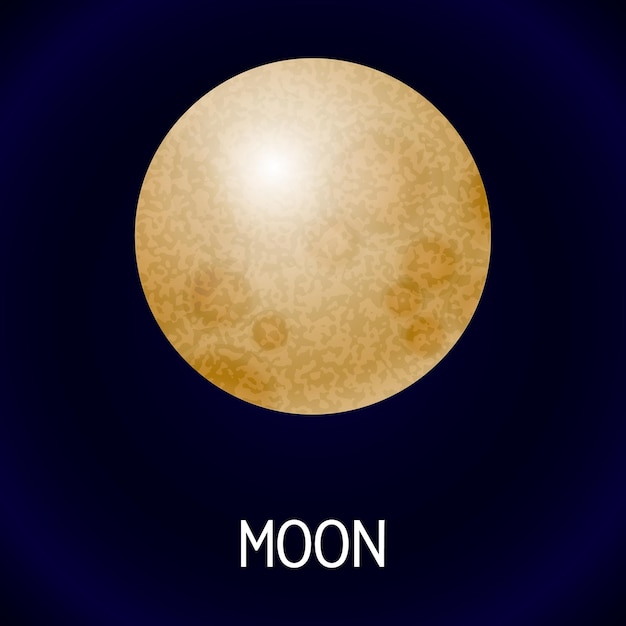 Moon icon cartoon of moon vector icon for web design