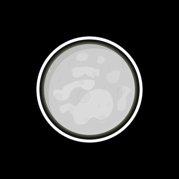 Moon icon vector illustration