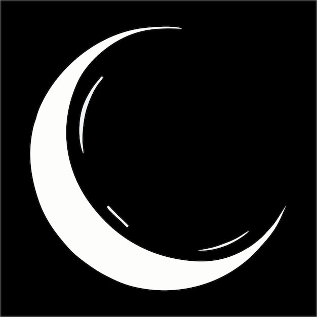 Vector moon monogram logo 1