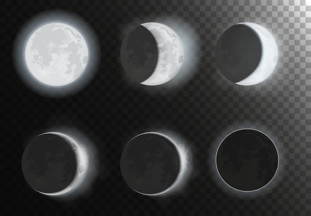 Moon phases set