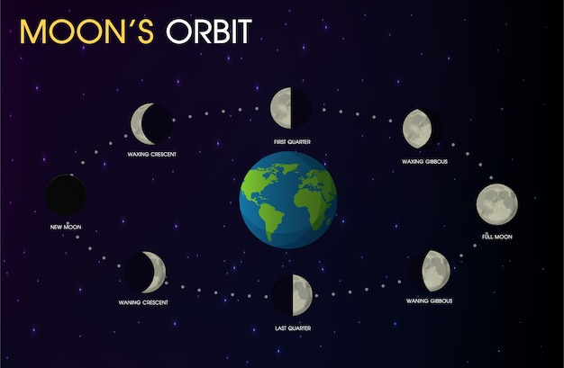 Moon's orbit.