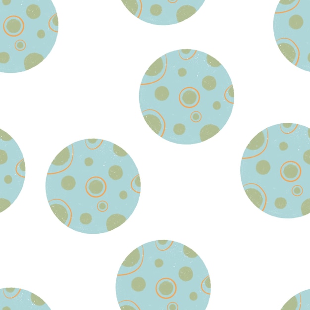 Moon seamless pattern full moon eclipse