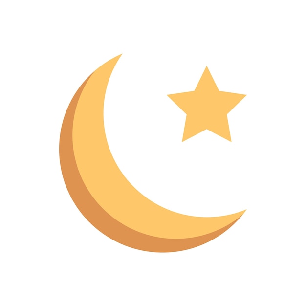 Vector moon amp star desertwave moroccan aesthetic sticker